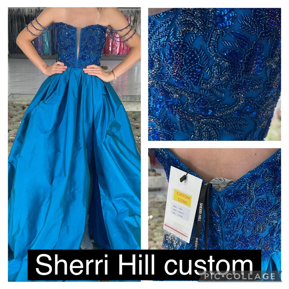 Sherri Hill Custom pageant or prom ballgown strapless stoned